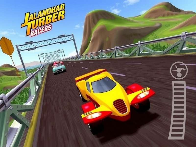High-speed racing action in Jalandhar Turbo Racers Jalandhar Turbo Racers Gameplay Screenshot